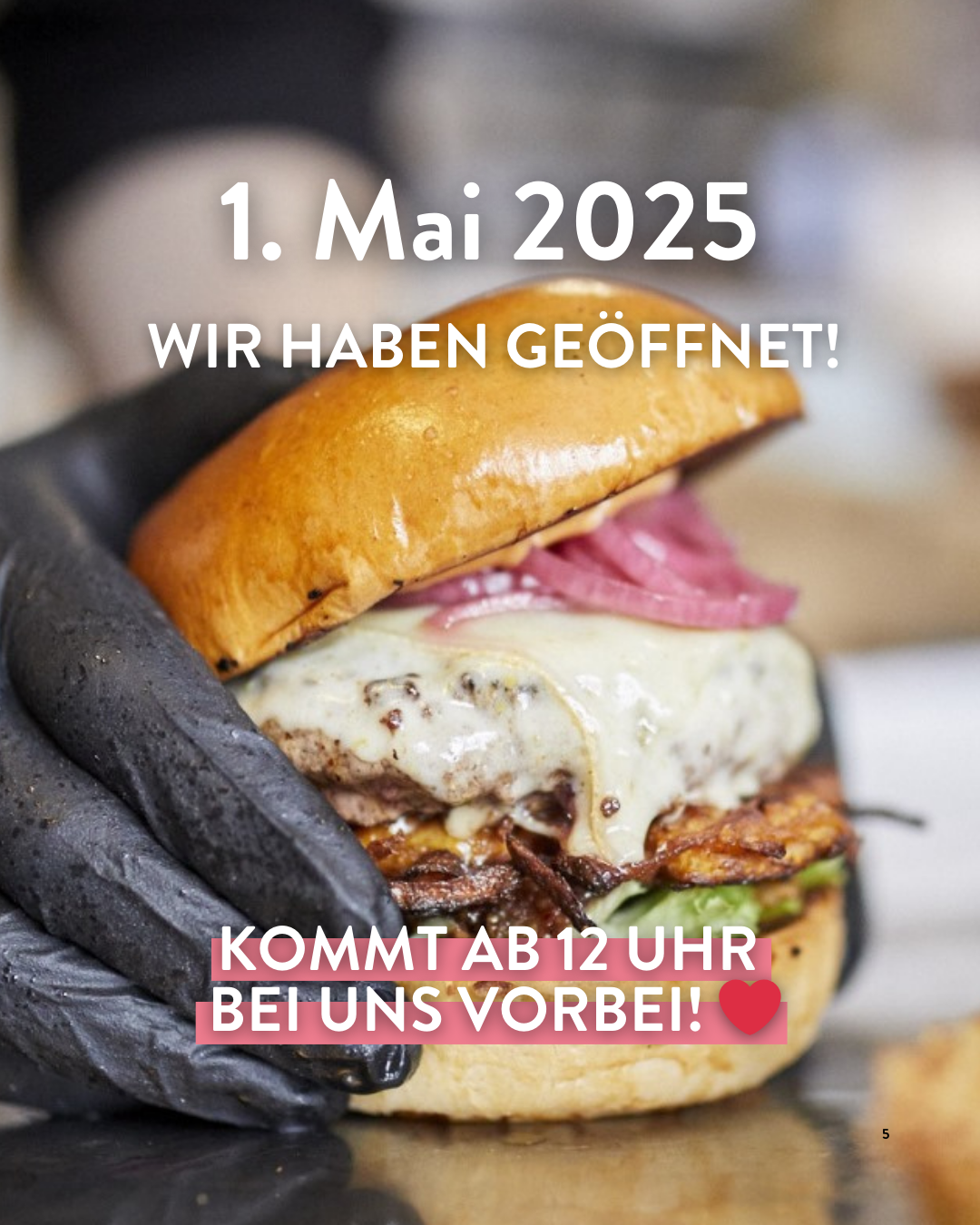 Geöffnet 1. Mai